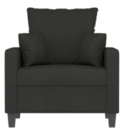 Fauteuil Noir 60 cm Tissu