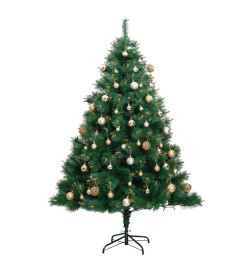 Sapin de Noël artificiel articulé 300 LED et boules 240 cm