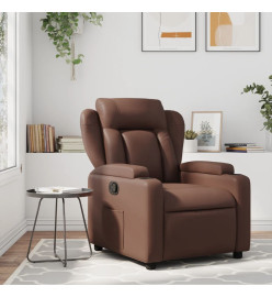 Fauteuil inclinable Marron Similicuir