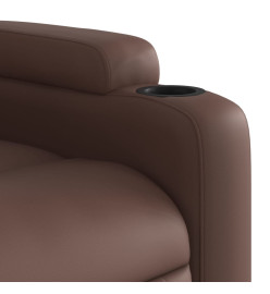 Fauteuil inclinable Marron Similicuir