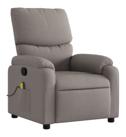 Fauteuil de massage inclinable Taupe Tissu