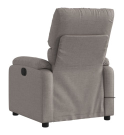 Fauteuil de massage inclinable Taupe Tissu