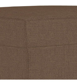 Ensemble de canapés 3 pcs avec coussins Marron Tissu