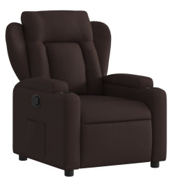 Fauteuil inclinable Marron foncé Tissu