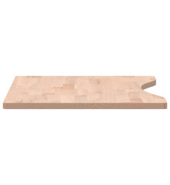 Dessus de bureau 80x(36-40)x1,5 cm bois massif de hêtre