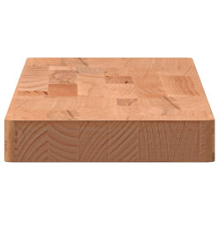 Étagère murale 80x20x4 cm bois massif de hêtre