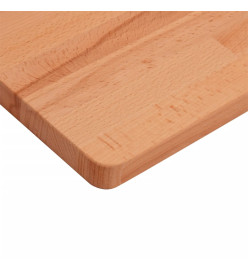 Comptoir de salle de bain 100x60x2,5 cm bois massif de hêtre