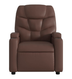 Fauteuil de massage inclinable Marron Similicuir