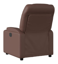 Fauteuil de massage inclinable Marron Similicuir