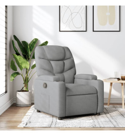 Fauteuil inclinable Gris clair Tissu