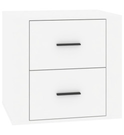 Table de chevet Blanc brillant 50x39x47 cm