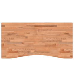 Dessus de bureau 110x(50-55)x1,5 cm bois massif de hêtre