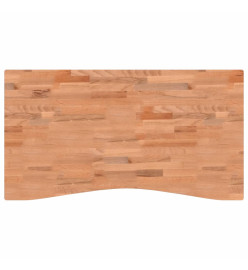 Dessus de bureau 110x(55-60)x1,5 cm bois massif de hêtre