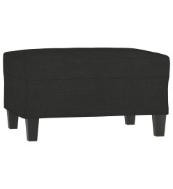 Ensemble de canapés 4 pcs avec coussins noir tissu