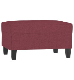 Ensemble de canapés 4 pcs avec coussins rouge bordeaux tissu