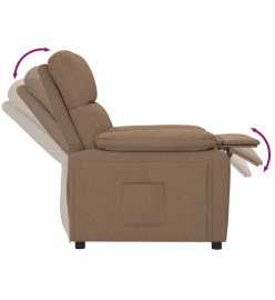 Fauteuil inclinable Marron Tissu