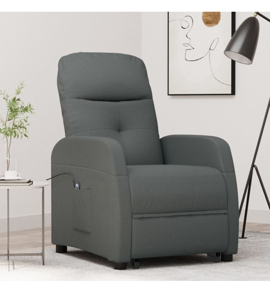 Fauteuil Gris foncé Tissu