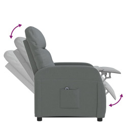 Fauteuil Gris foncé Tissu