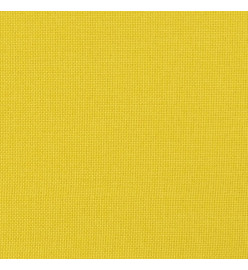 Canapé à 2 places Jaune clair 140 cm Tissu