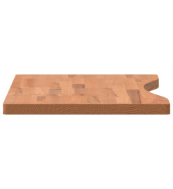 Dessus de bureau 80x(36-40)x2,5 cm bois massif de hêtre