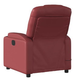 Fauteuil de massage inclinable Rouge bordeaux Similicuir