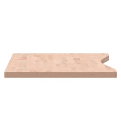 Dessus de bureau 100x(45-50)x2,5 cm bois massif de hêtre