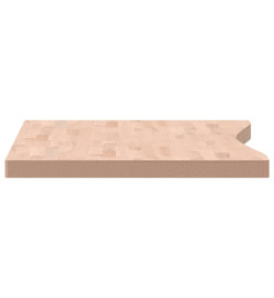 Dessus de bureau 110x(55-60)x4 cm bois massif de hêtre