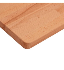 Comptoir de salle de bain 80x40x1,5 cm bois massif de hêtre