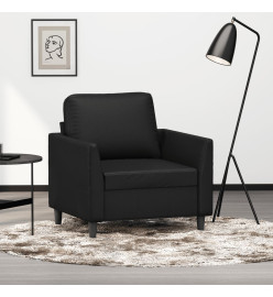 Fauteuil Noir 60 cm Similicuir