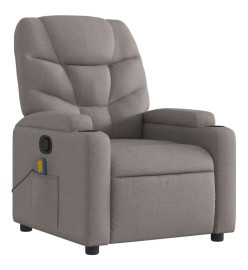 Fauteuil de massage inclinable Taupe Tissu