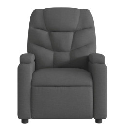 Fauteuil inclinable Gris foncé Tissu