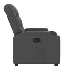 Fauteuil inclinable Gris foncé Tissu