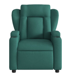 Fauteuil inclinable Vert foncé Tissu