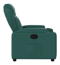 Fauteuil inclinable Vert foncé Tissu