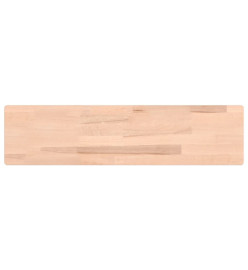 Étagère murale 80x20x1,5 cm bois massif de hêtre