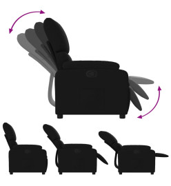 Fauteuil inclinable Noir Tissu