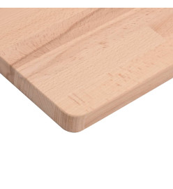 Comptoir de salle de bain 80x40x2,5 cm bois massif de hêtre