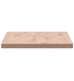 Dessus de table 80x40x2,5 cm rectangulaire bois massif de hêtre