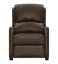 Fauteuil de massage Marron Similicuir brillant