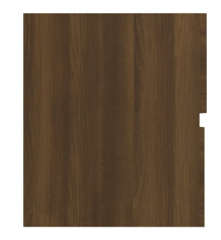 Armoire de lavabo Chêne marron 80x38,5x45 cm Bois d'ingénierie