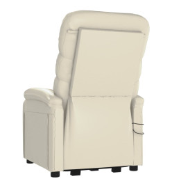 Fauteuil de massage Crème Similicuir