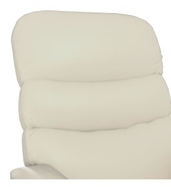 Fauteuil de massage Crème Similicuir