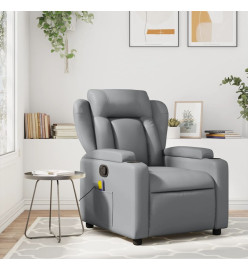 Fauteuil inclinable Gris Similicuir