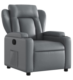 Fauteuil inclinable Gris Similicuir