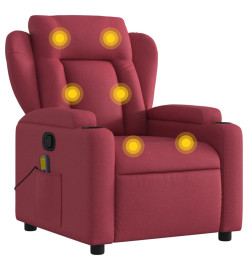 Fauteuil de massage inclinable Rouge bordeaux Tissu