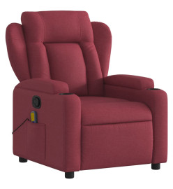 Fauteuil de massage inclinable Rouge bordeaux Tissu