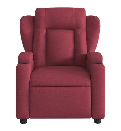 Fauteuil de massage inclinable Rouge bordeaux Tissu