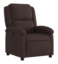 Fauteuil inclinable Marron foncé Tissu