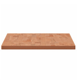 Comptoir de salle de bain 100x50x2,5 cm bois massif de hêtre