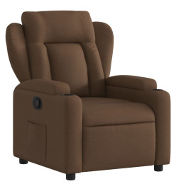 Fauteuil inclinable Marron Tissu